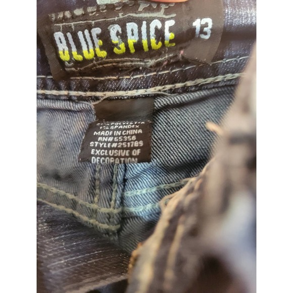 ⭐️⭐️SOLDMER⭐️⭐️Blue Spice Blue Denim Cut-Off Medium Wash - Picture 3 of 10